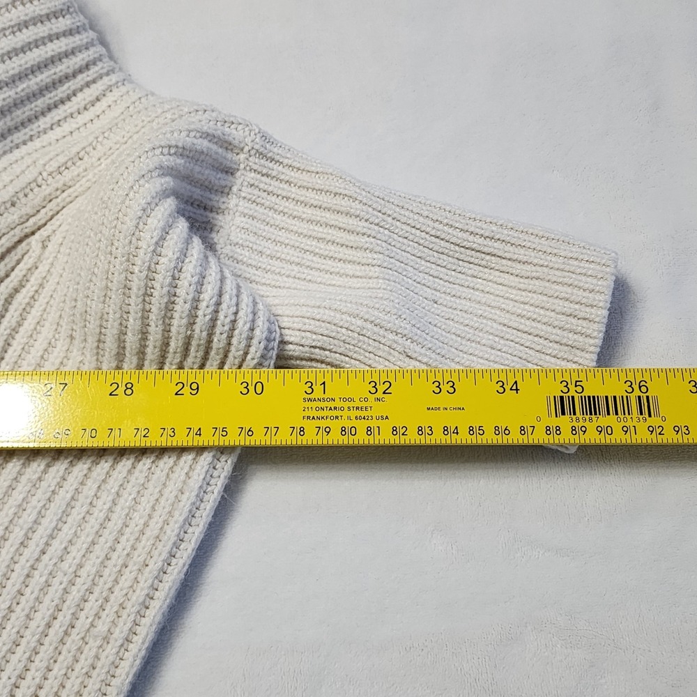 TWIK Simons Sweater Womens XS Rib Knit Batwing Asymmetric Slouch Shrug Statement - Picture 12 of 14